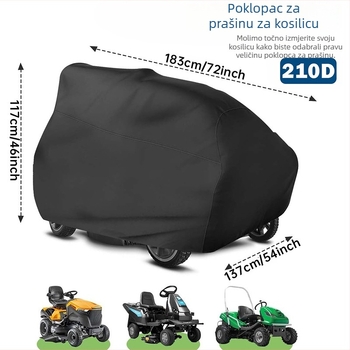 Kryt za kosilicu, vodootporan i otporan na prašinu, za vanjsku upotrebu