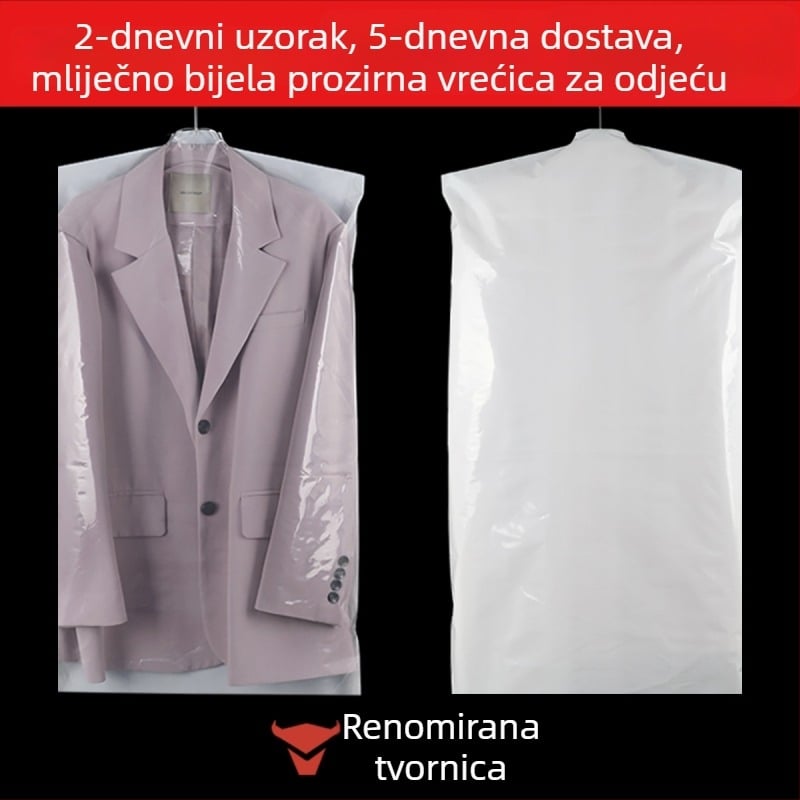 Prilagođena torba za odjeću – vodootporna, prozirna zaštitna vreća za kapute i debele jakne s perjem