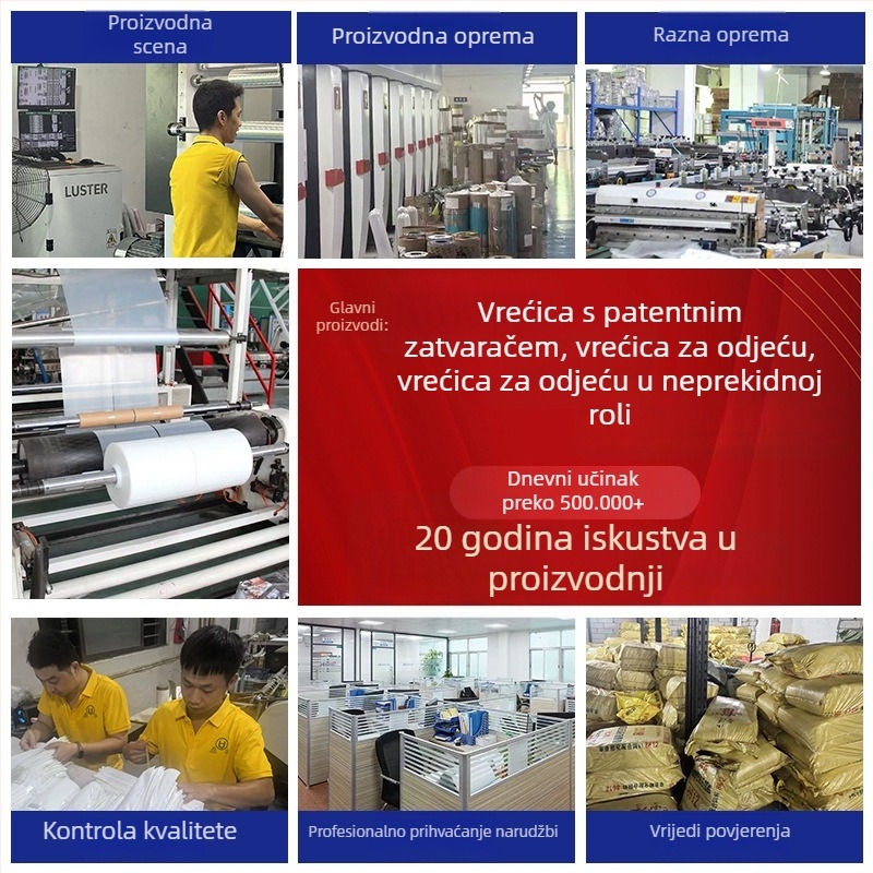 Prilagođena torba za odjeću – vodootporna, prozirna zaštitna vreća za kapute i debele jakne s perjem