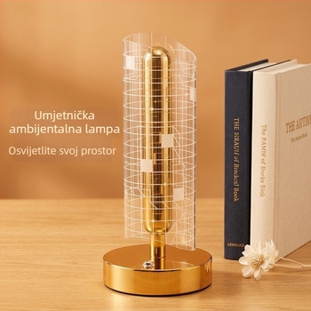 Dekorativna stolna lampa, vrhunska atmosfera, nordijski dizajn s leptirima, noćna rasvjeta za spavaću sobu, LED