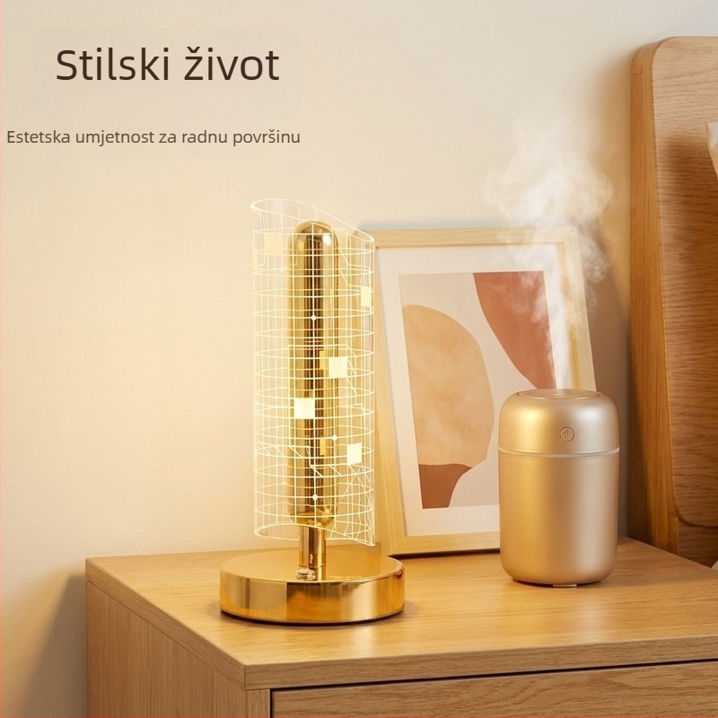 Dekorativna stolna lampa, vrhunska atmosfera, nordijski dizajn s leptirima, noćna rasvjeta za spavaću sobu, LED
