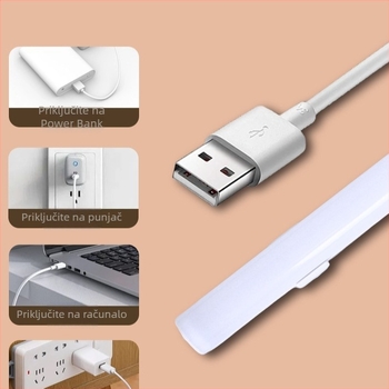 USB lampica za studentski dom, zaštita očiju, stolna LED lampica za učenje s magnetskim pričvršćivanjem