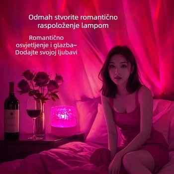 Bluetooth zvučnik i noćno svjetlo za ambijent u spavaćoj sobi