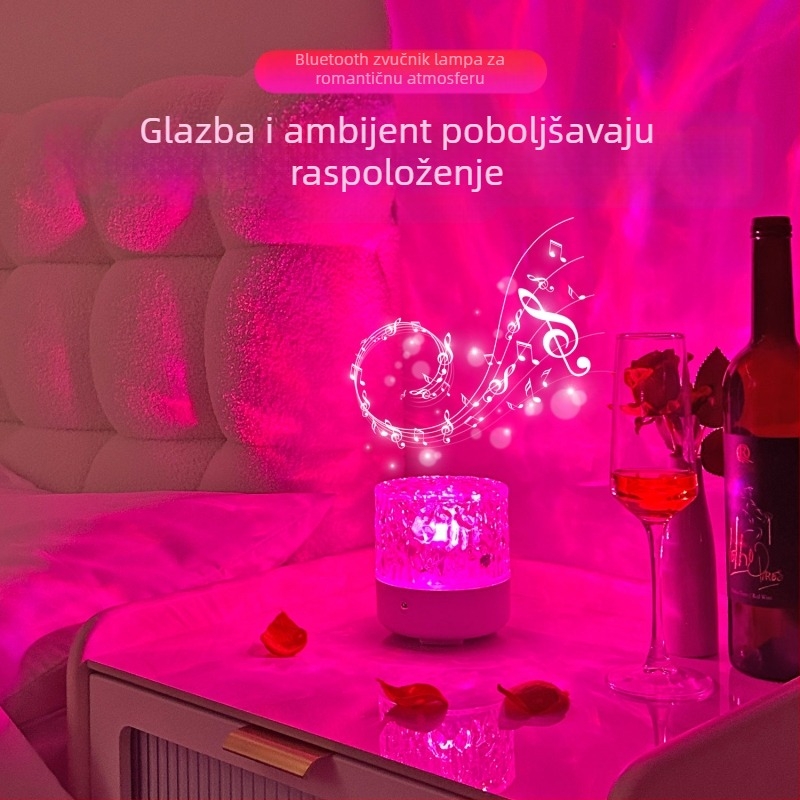 Bluetooth zvučnik i noćno svjetlo za ambijent u spavaćoj sobi