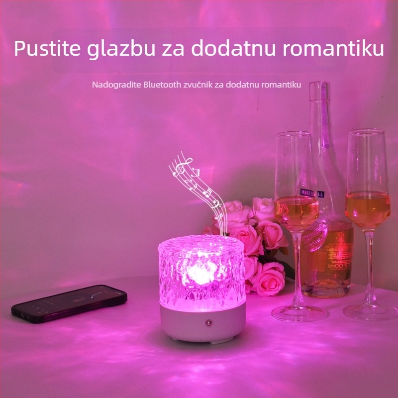 Bluetooth zvučnik i noćno svjetlo za ambijent u spavaćoj sobi
