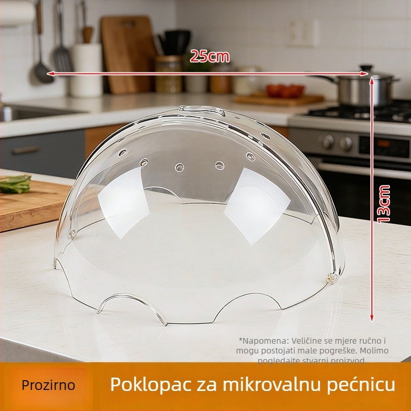 Novi poklop za mikrovalnu pećnicu za kućnu upotrebu - visokokvalitetni poklop za očuvanje hrane, zaštita od prskanja, kuhinjski dodatak