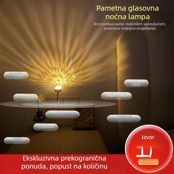 Snovita projekcija zvjezdanim nebom, USB ambijentalno svjetlo, dvojezična kinesko-engleska noćna svjetiljka