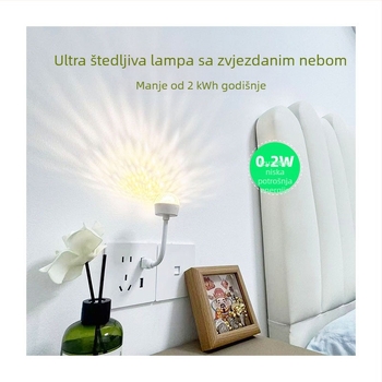 Snovita projekcija zvjezdanim nebom, USB ambijentalno svjetlo, dvojezična kinesko-engleska noćna svjetiljka