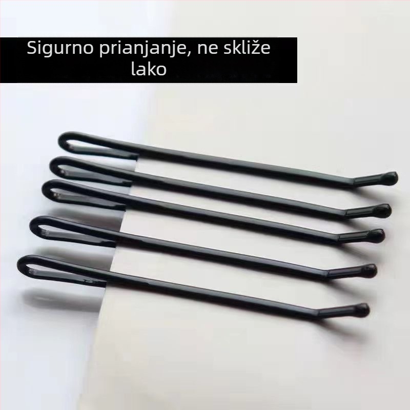 Klip za kosu s jednim barom, za makeup umjetnike, debeli i čvrsti, crni