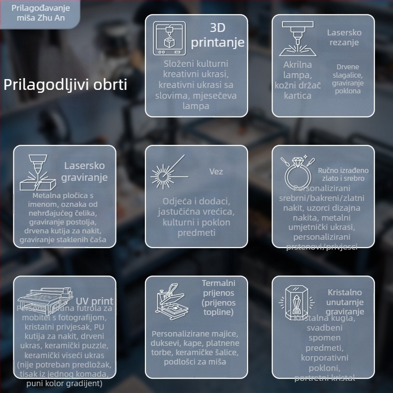Prilagođena akrilna noćna lampica s graviranim portretom