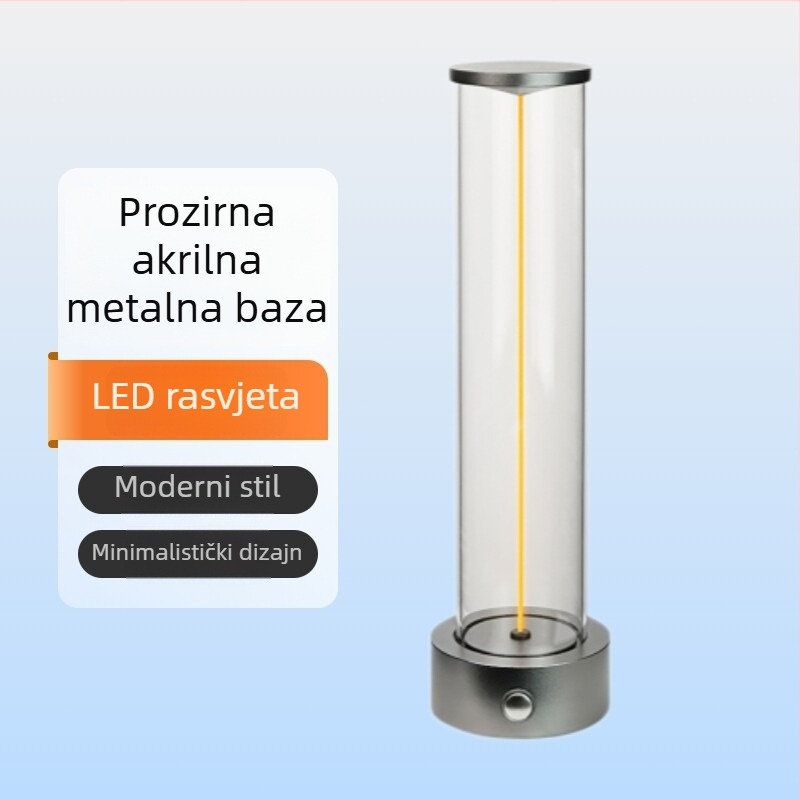 Stolna lampa s kvantnom atmosferom, minimalistička LED vlaknasta noćna lampica, punjiva, s regulacijom jačine svjetla, za spavaću sobu