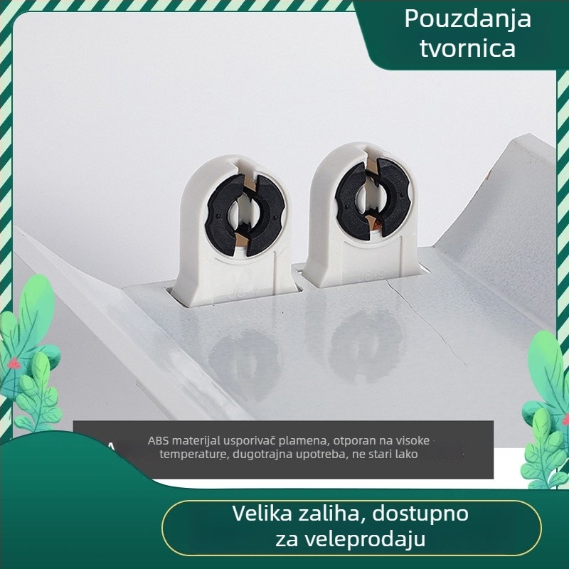 T8 LED dvostruka cijev s poklopcem, nosač LED cijevi, duga ravna cijev, zaštita očiju, visoka svjetlina