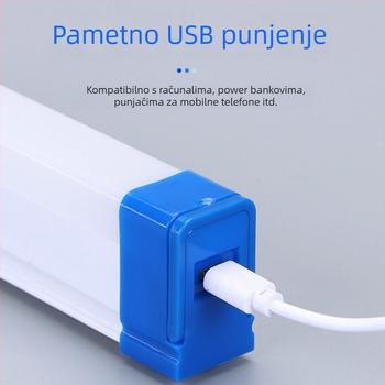 Napajena LED lampica za nuždu s magnetskim osvjetljenjem, za kućnu i vanjsku upotrebu, kampiranje