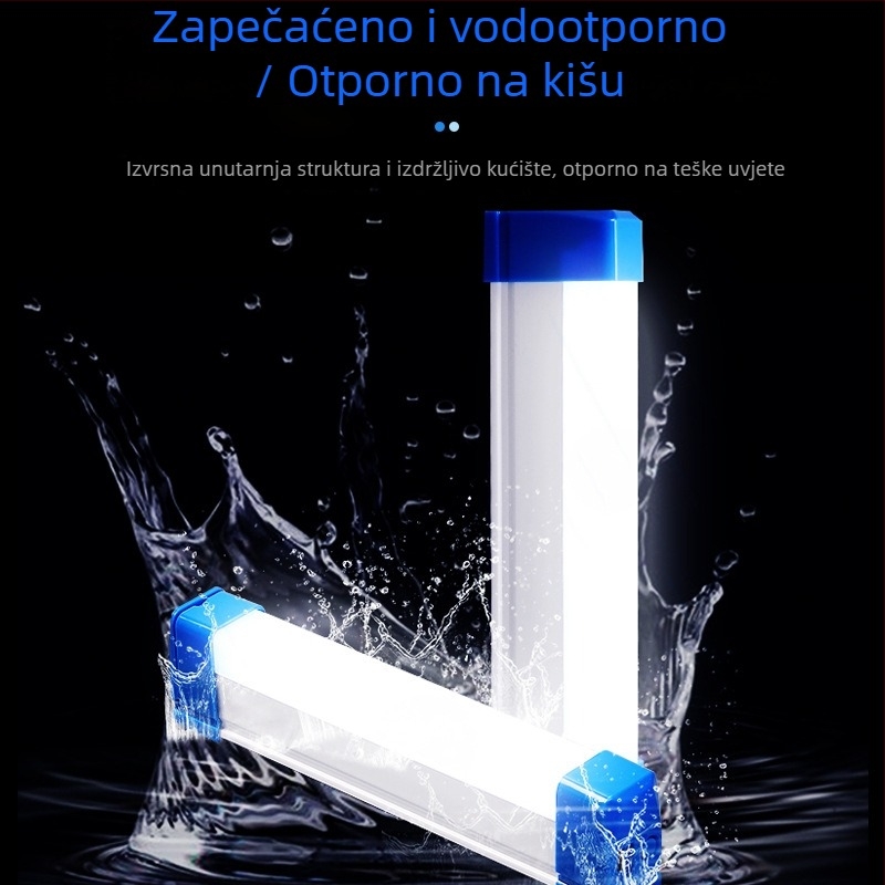 Napajena LED lampica za nuždu s magnetskim osvjetljenjem, za kućnu i vanjsku upotrebu, kampiranje