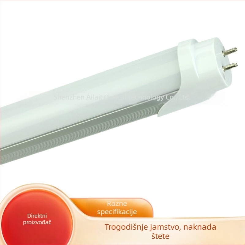 Visoko učinkovita T8 LED cijev s rotirajućom glavom T5, T8–T5 adapter za podzemne garaže; jamstvo 3 godine