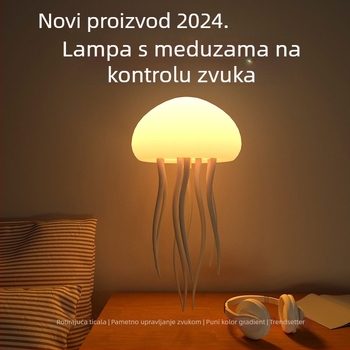 Lampa meduza s glasovnim upravljanjem, patentirana, pokretno svjetlo, napajanje baterijom