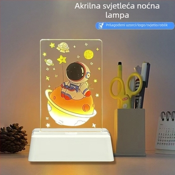 Akrilna DIY noćna lampica za stol s mogućnošću printanja uzoraka