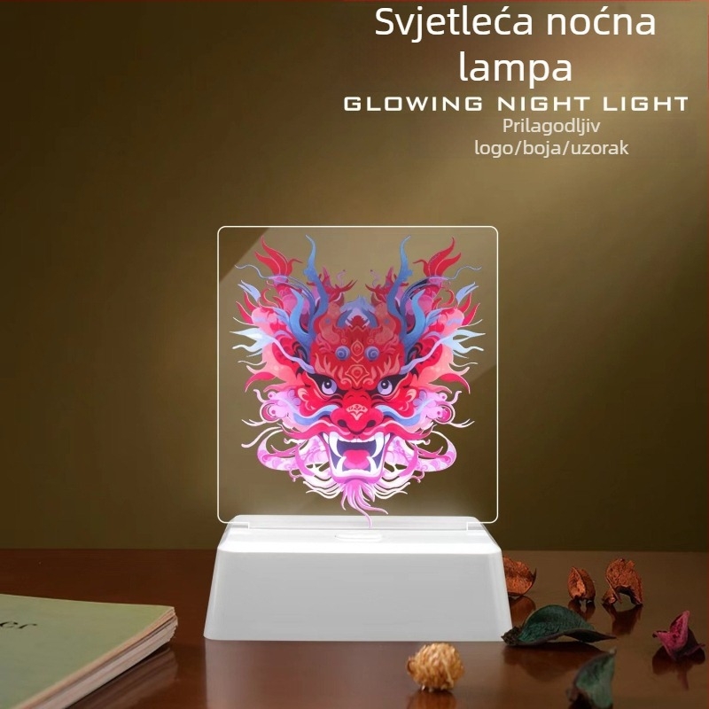 Akrilna DIY noćna lampica za stol s mogućnošću printanja uzoraka