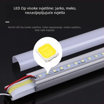 1,2 m T8 LED cijev sa nosačem, aluminijsko-plastična dijeljena LED cijev, prilagodljiva