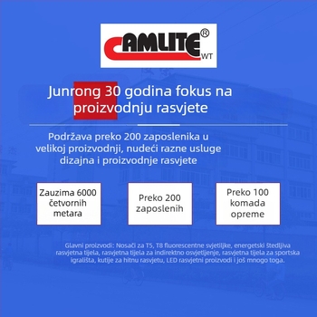 1,2 m LED integrirana cijev, T5 četvrtasti plastični kućište, T8 integrirana lampa s nosačem