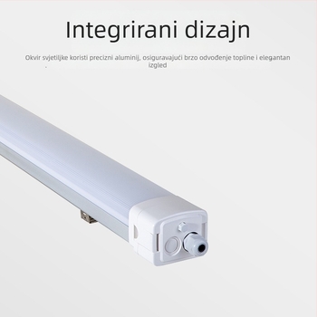 LED svjetlo s aluminijsko-plastičnim kućištem, IP65, otporno na vlagu, sa senzorom, za garažu i podrum, 40W, 5200 lm, visoka svjetlina