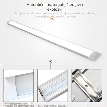 LED lampica za pročišćavanje s integriranim nosačem, otporna na vlagu i prašinu, kompatibilna s DC/AC ulazom 12V/24V/36V/220V