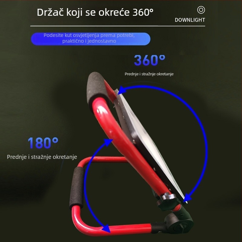 Vanjski vodootporni LED floodlight visokog sjaja za vrt, prijenosna punjiva ručna svjetiljka