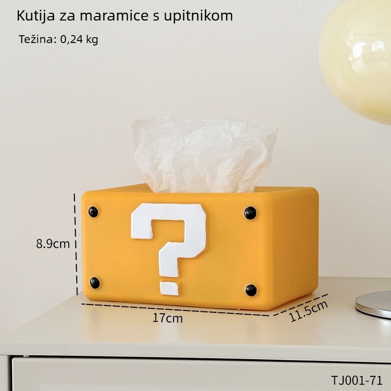 Kutija za papirnate maramice Super Mario za kupaonicu i WC – kreativna stolna dekoracija za dom.