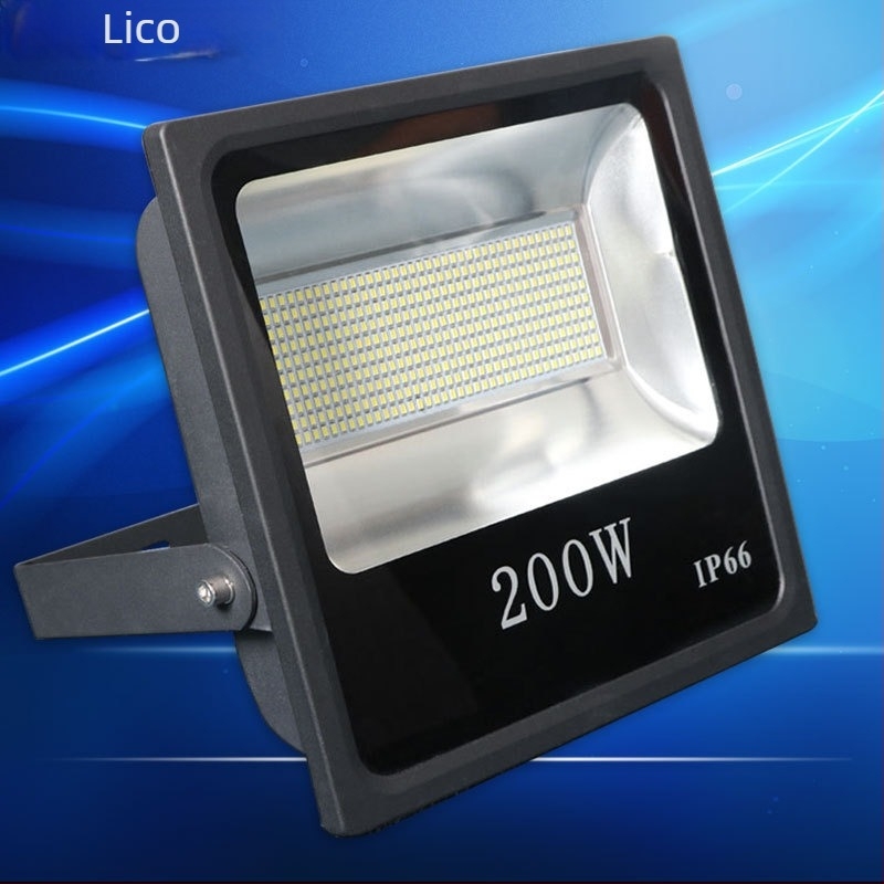 LED reflektor za vanjsku rasvjetu, aluminijsko kućište, kvadratni oblik, 200W, IP65, kut snopa 120°