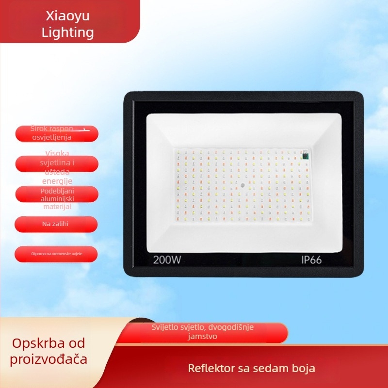 LED reflektor s IR senzorom pokreta, RGB promjena boja, vanjski IP66 vodootporan