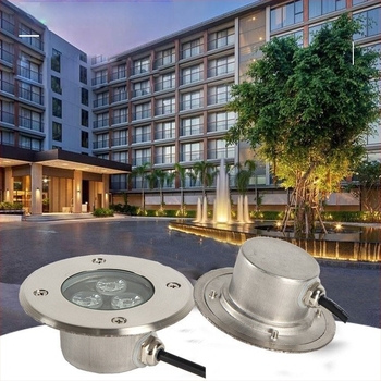 LED podvodna ugrađena svjetiljka od nehrđajućeg čelika, 12V/24V, vodootporna, ultra-tanki spot za ribnjak i zid bazena
