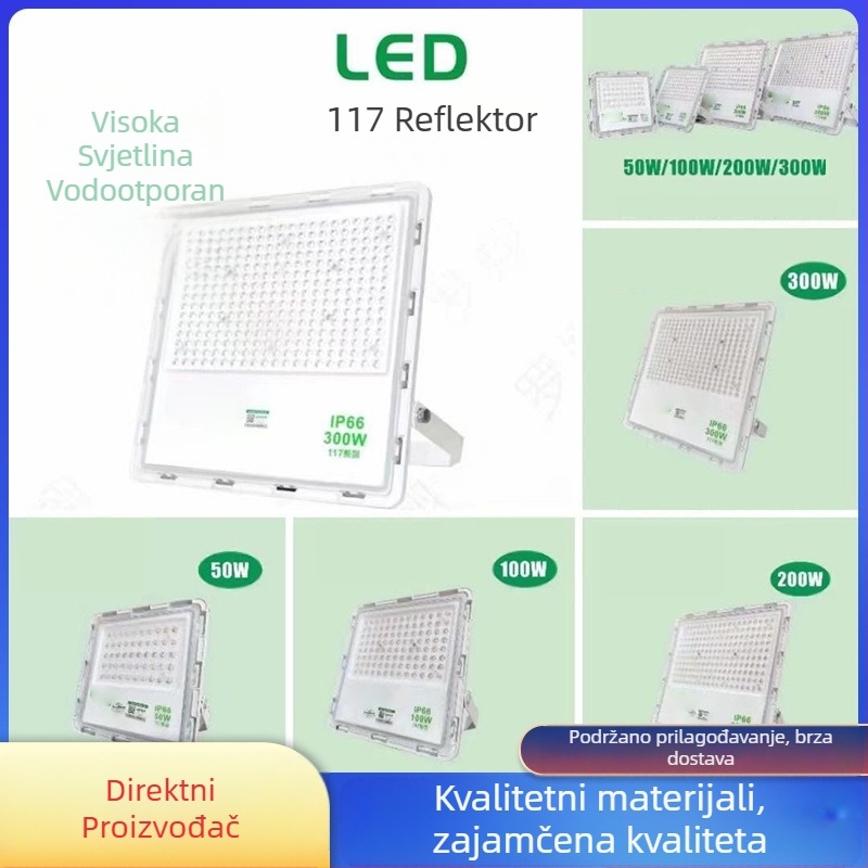 Vanjski LED floodlight 1000W, IP66, osvjetljenje za stadion i reklamu