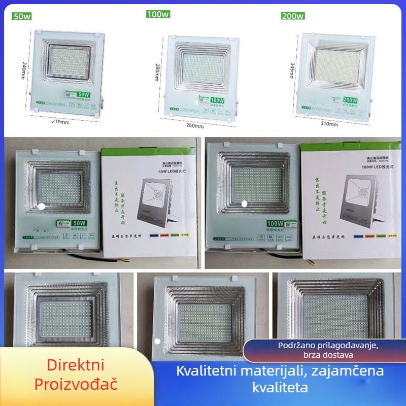 Vanjski LED floodlight 1000W, IP66, osvjetljenje za stadion i reklamu