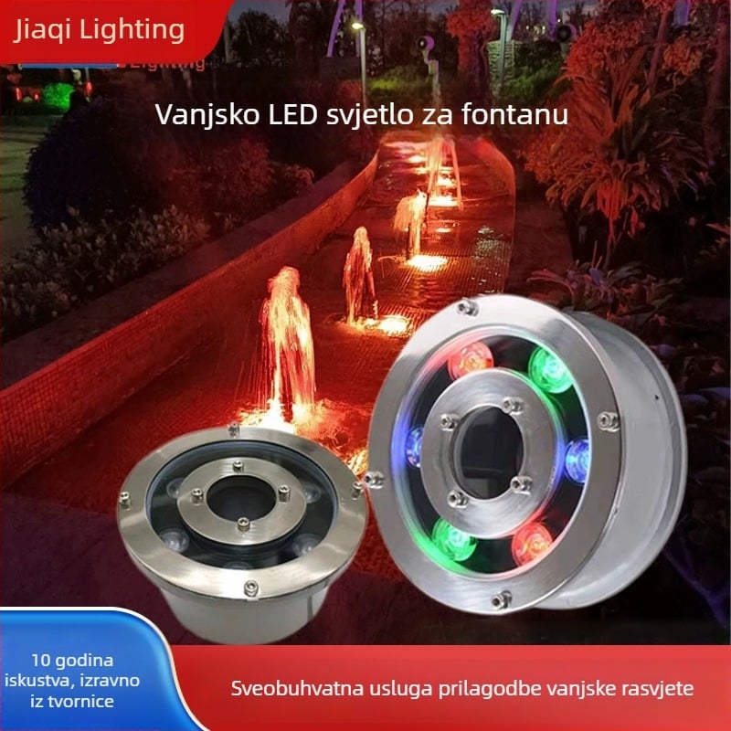 Podvodno LED svjetlo za bazene i ribnjake, fontane, RGB, IP65, 12V/24V