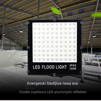 LED reflektor visoke svjetline i snage, vanjska i unutarnja projektna rasvjeta za reklamu i gradilišta