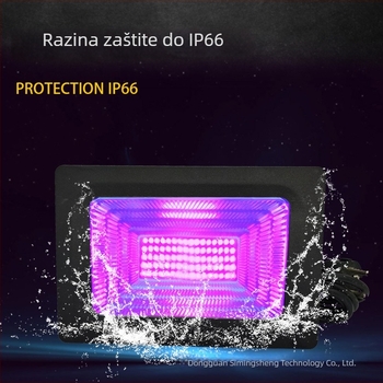 Vanjski vodootporni UV LED reflektor s aluminijskim kućištem, širok raspon napona, 275 nm, IP65