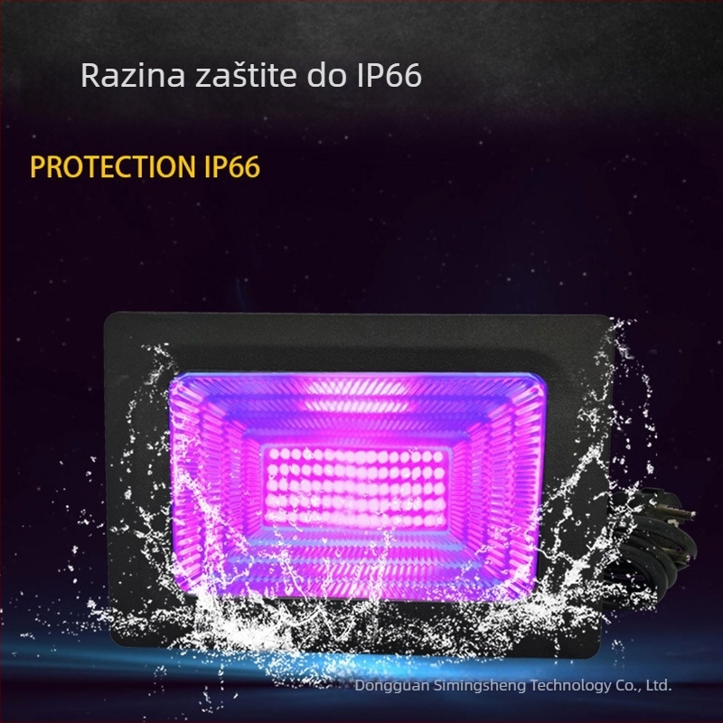 Vanjski vodootporni UV LED reflektor s aluminijskim kućištem, širok raspon napona, 275 nm, IP65