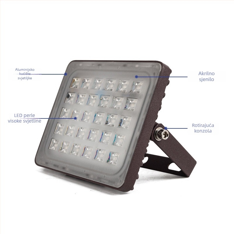 Prilagođeni LED floodlight visokog sjaja za gradilišta i vanjske prostore, vodootporan
