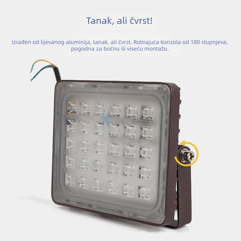 Prilagođeni LED floodlight visokog sjaja za gradilišta i vanjske prostore, vodootporan