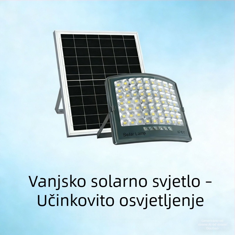LED vanjski solarni reflektor za vrt, vodootporan, 100W–200W, IP67
