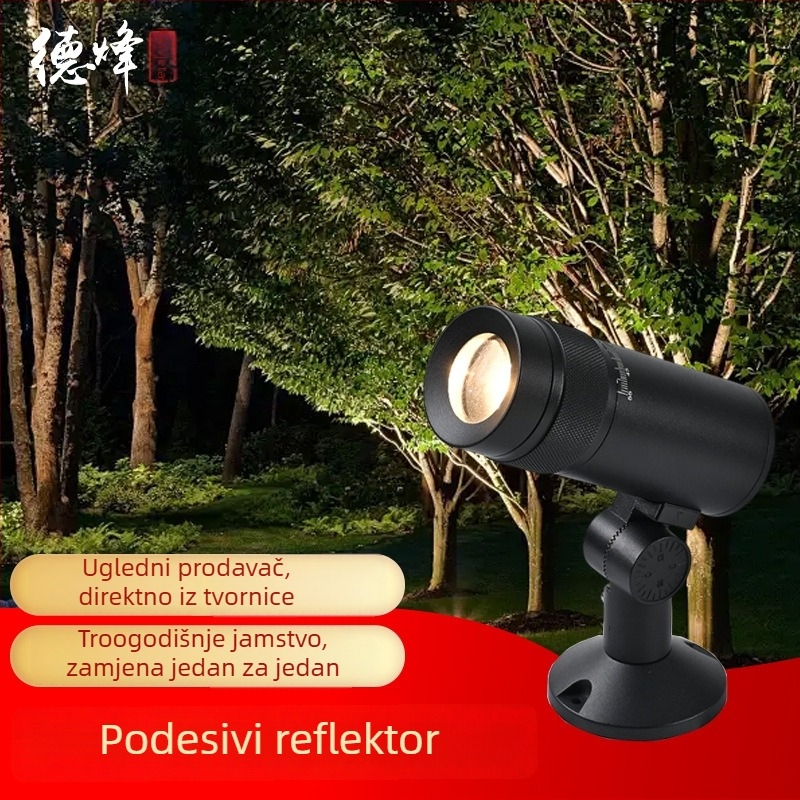 Prilagodljivi vanjski reflektor za fasadu zgrade, vodootporan IP66