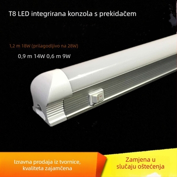 T8 LED integrirana svjetiljka s prekidačem, T8 držač s malim prekidačem, namijenjena za fluorescencijske cijevi