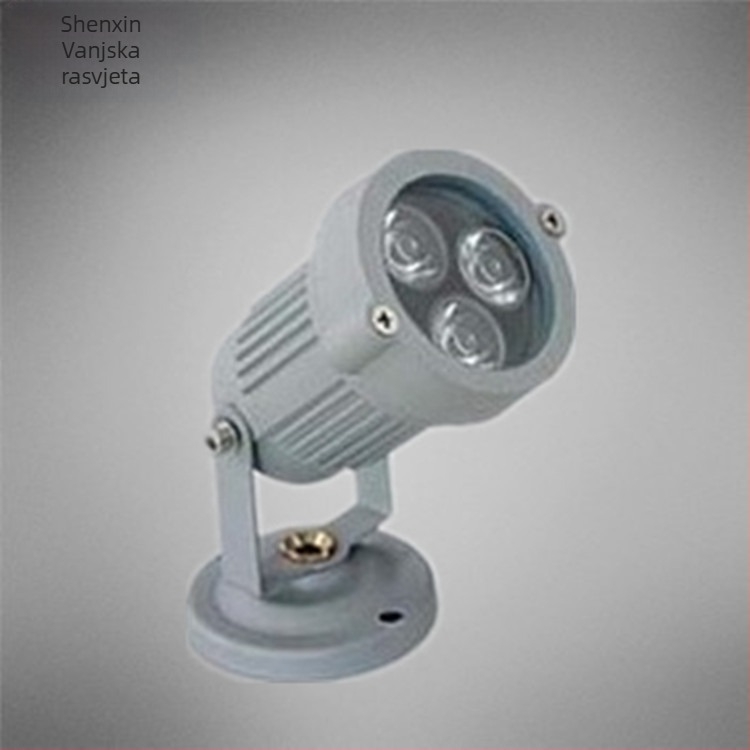 LED kružni floodlight 3W, vodootporan vanjski projektor za travnjak i krajolik vrta