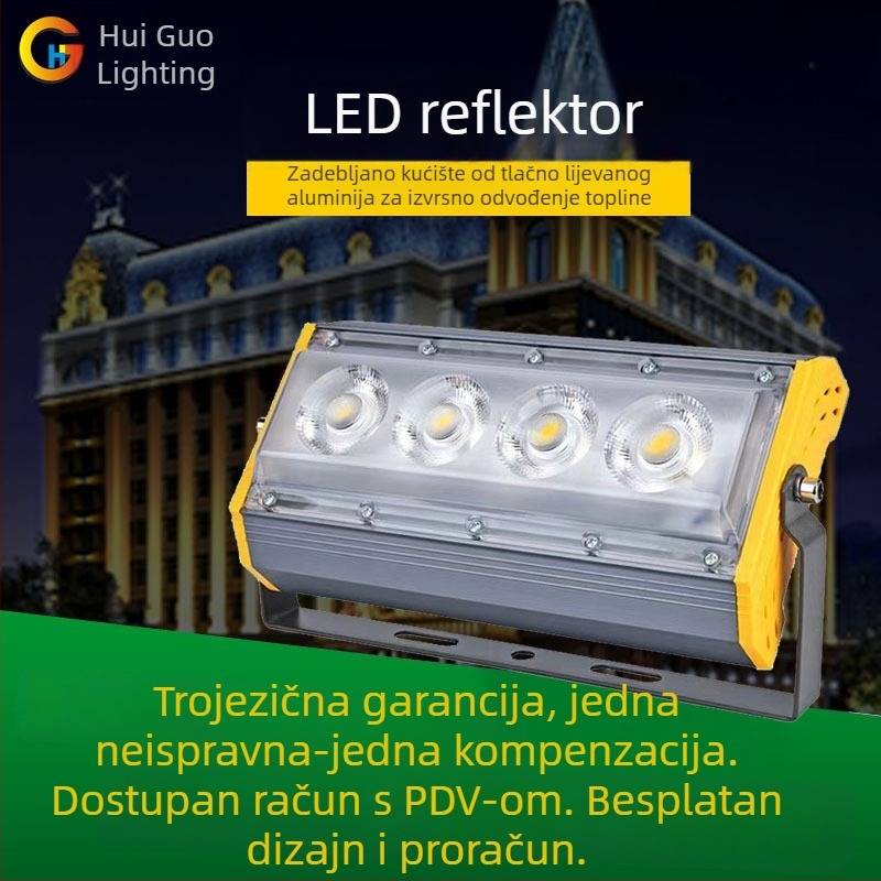 50W LED reflektor za drveće, reklamne ploče i travnjake, RGB spot svjetlo, vanjski IP65