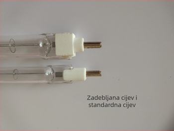 1000W wolframova lampica cijev s klipsom i držačem, 220V, za unutarnju upotrebu