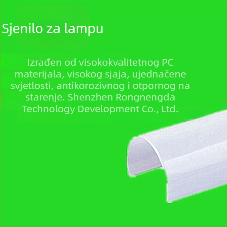 T5 integrirana LED cijev RGB, duljina 0.6 m, 8 W, široki napon 85–265 V, 4500 K, CRI 80, IP30, aluminijska kućišta, 66 LED-ova, CE, ROHS