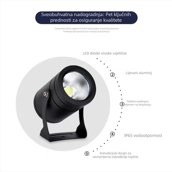 LED COB zemaljna svjetiljka za stabla i travnjak – vanjska vodootporna rasvjeta krajolika