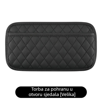 Sklopivi unutarnji organizator automobila s ljepivom pozadinom, džepom za telefon i višenamjenskim skladištem