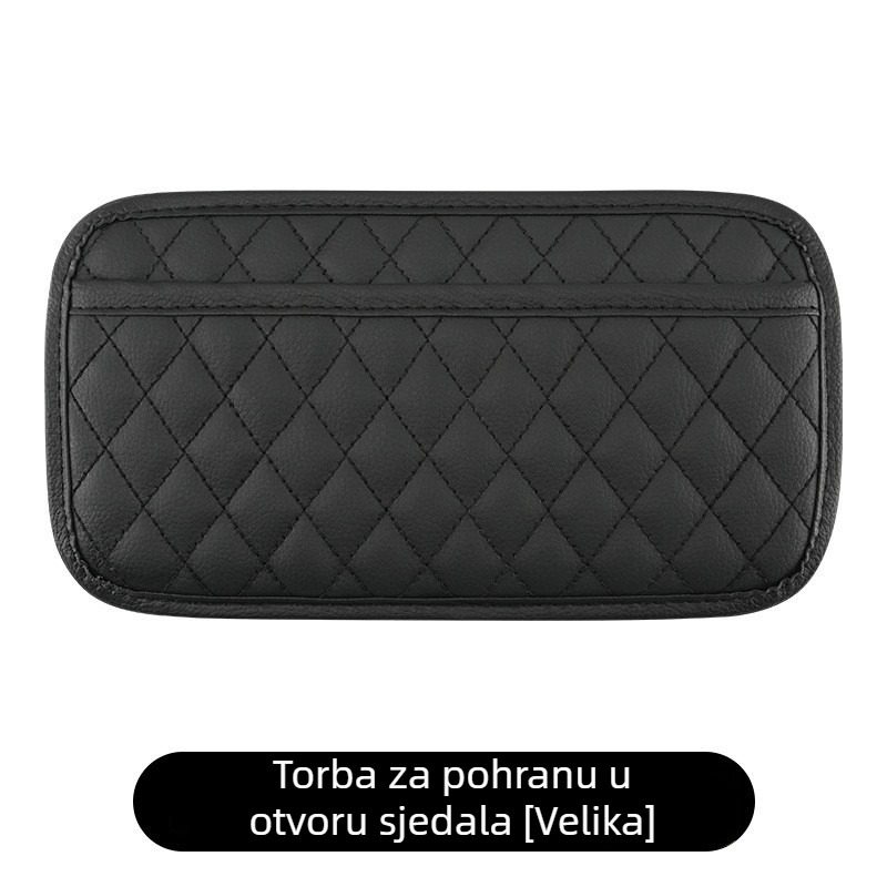 Sklopivi unutarnji organizator automobila s ljepivom pozadinom, džepom za telefon i višenamjenskim skladištem