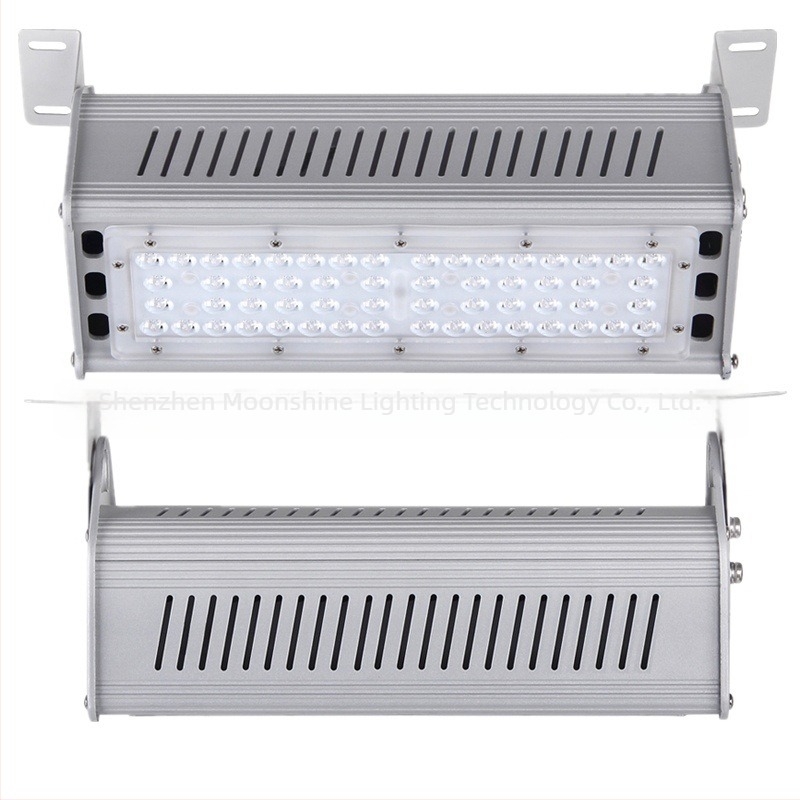 60W linearno industrijsko-rudarsko kućište lampe – komplet od aluminija za tunelsko osvjetljenje; 6063 aluminij, praškasto lakiranje; boje: crna, žuta, bijela, plava, zelena